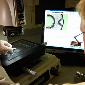 Ramco Quality Technician utilizing Starlite™ Optical Measurement System